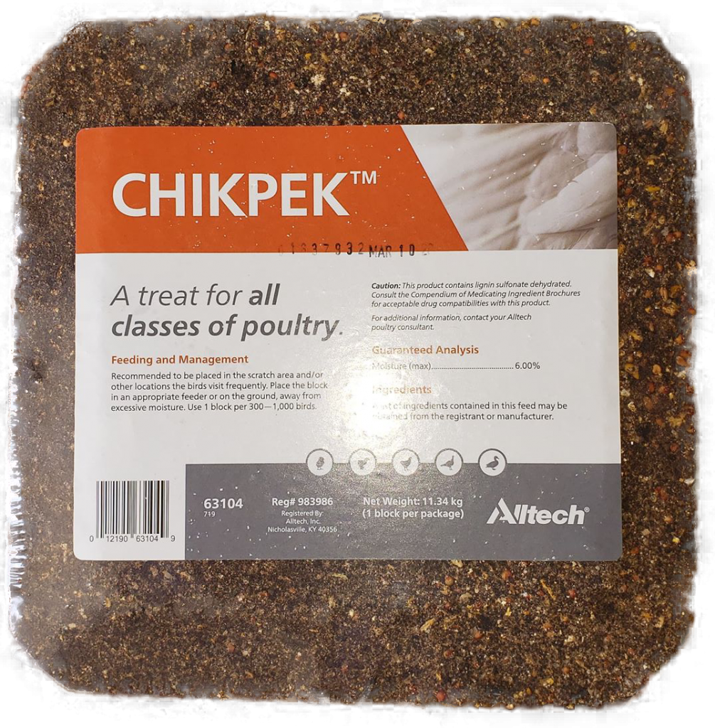 Chikpek treat for all Poultry - Double JB Feeds