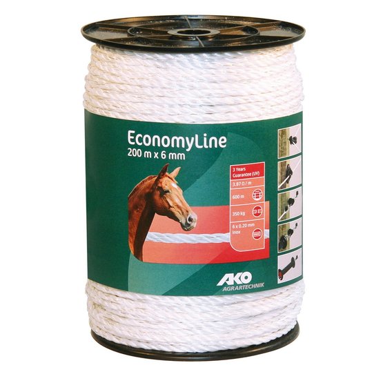 Electric Fence Tape 200m x 6mm - Double JB Feeds