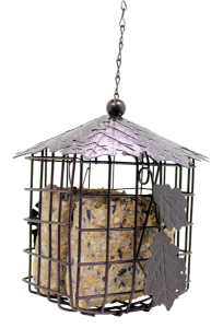 Bronze Leaf Suet Block Cage - Double JB Feeds